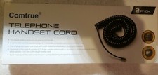 Comtrue Telephone Handset Cord, Universally Compatible, 2 Pack, New