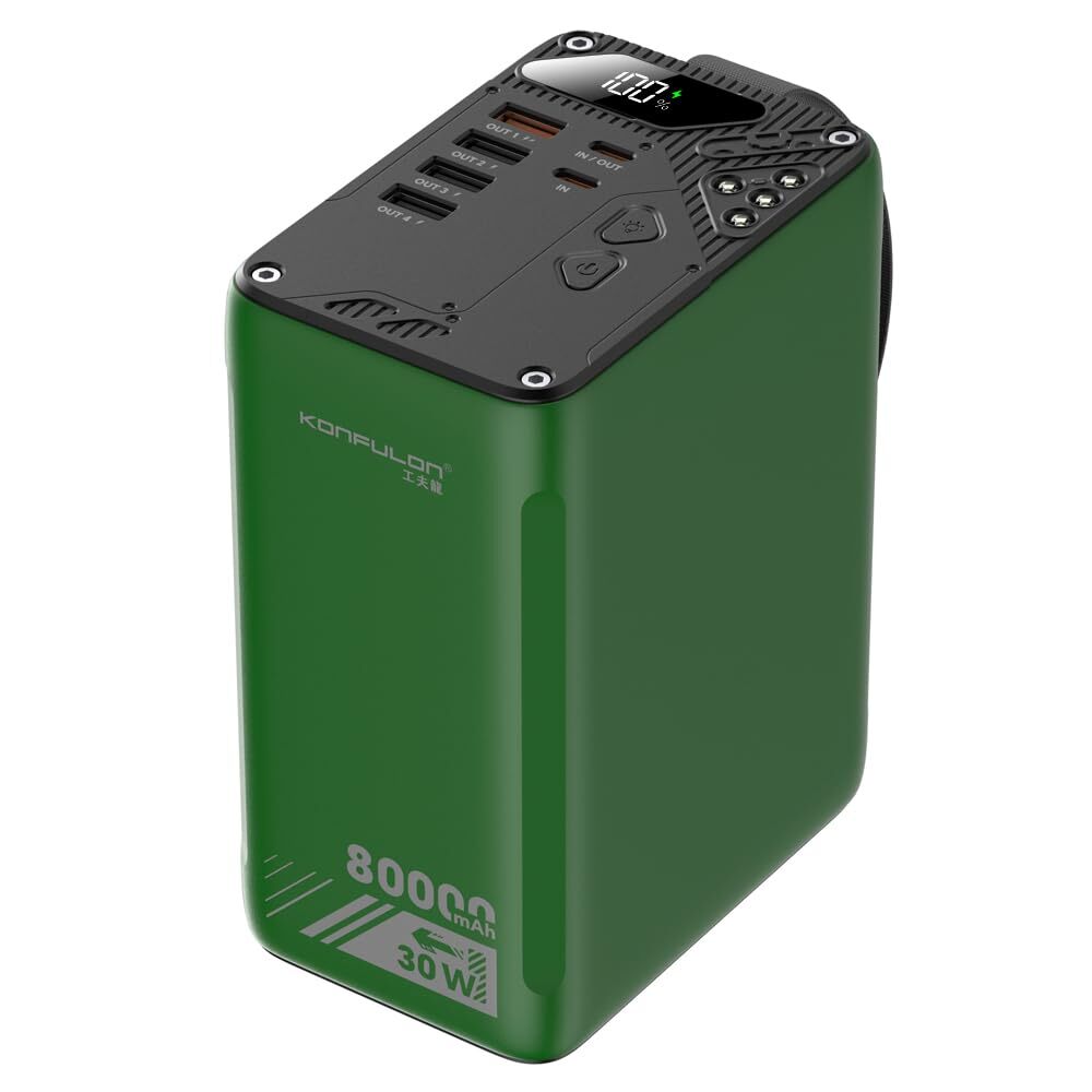 80000mAh High Capacity PD 30W Power Bank Fast Charging 22.5W Portable USB C B...