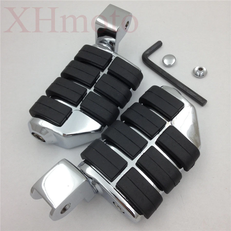 Rubber Front Foot Pegs for HONDA GoldWing GL1500 ACE 1100 Tourer Valkyrie - Image 2 of 4