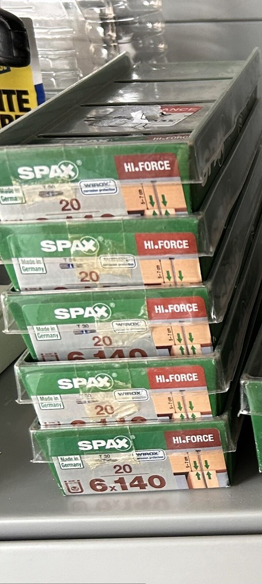 Spax Hi Force Wood Screws 6x140 UK