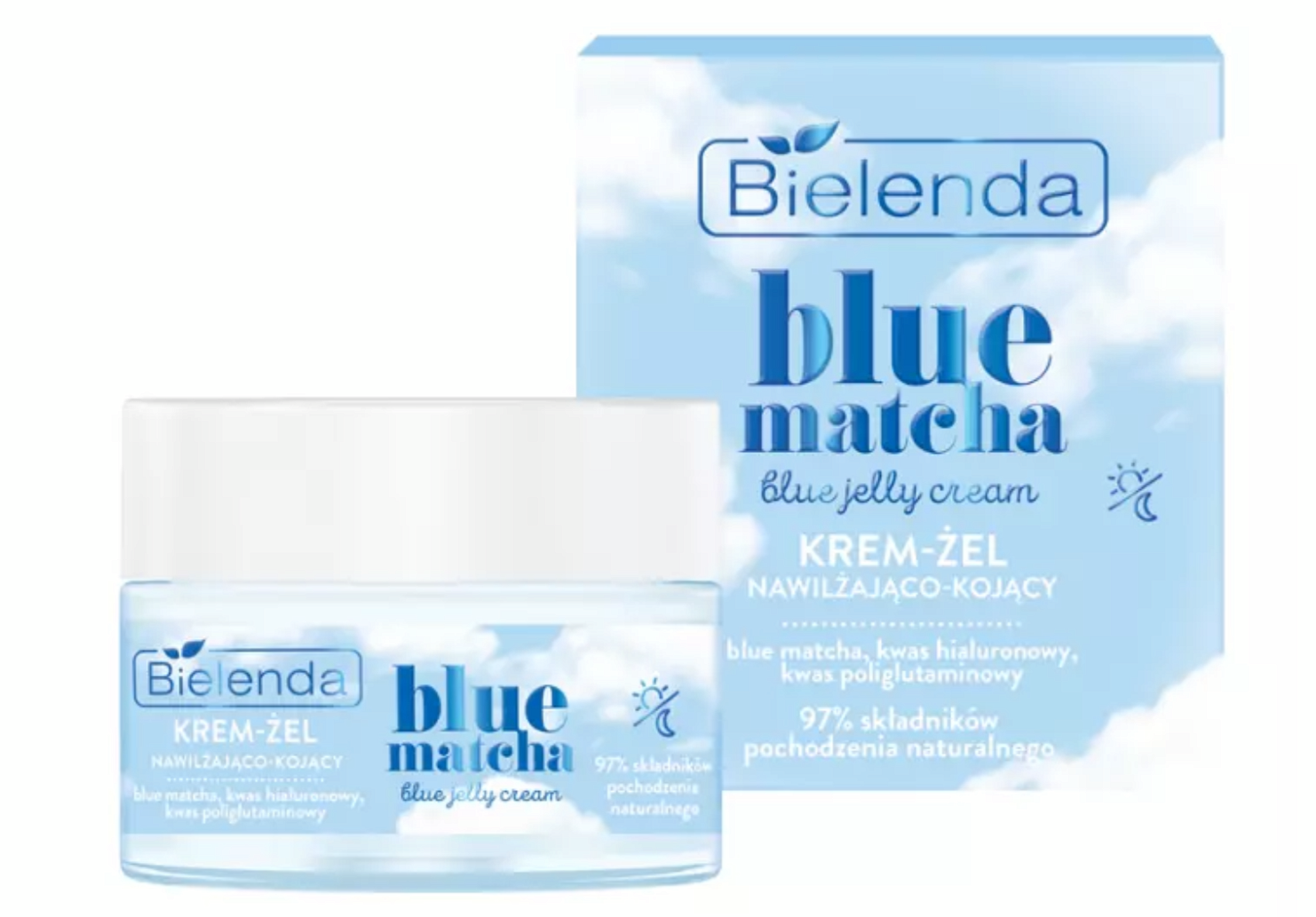 Bielenda Blue Matcha Moisturising Soothing Face Gel-Cream 50ml