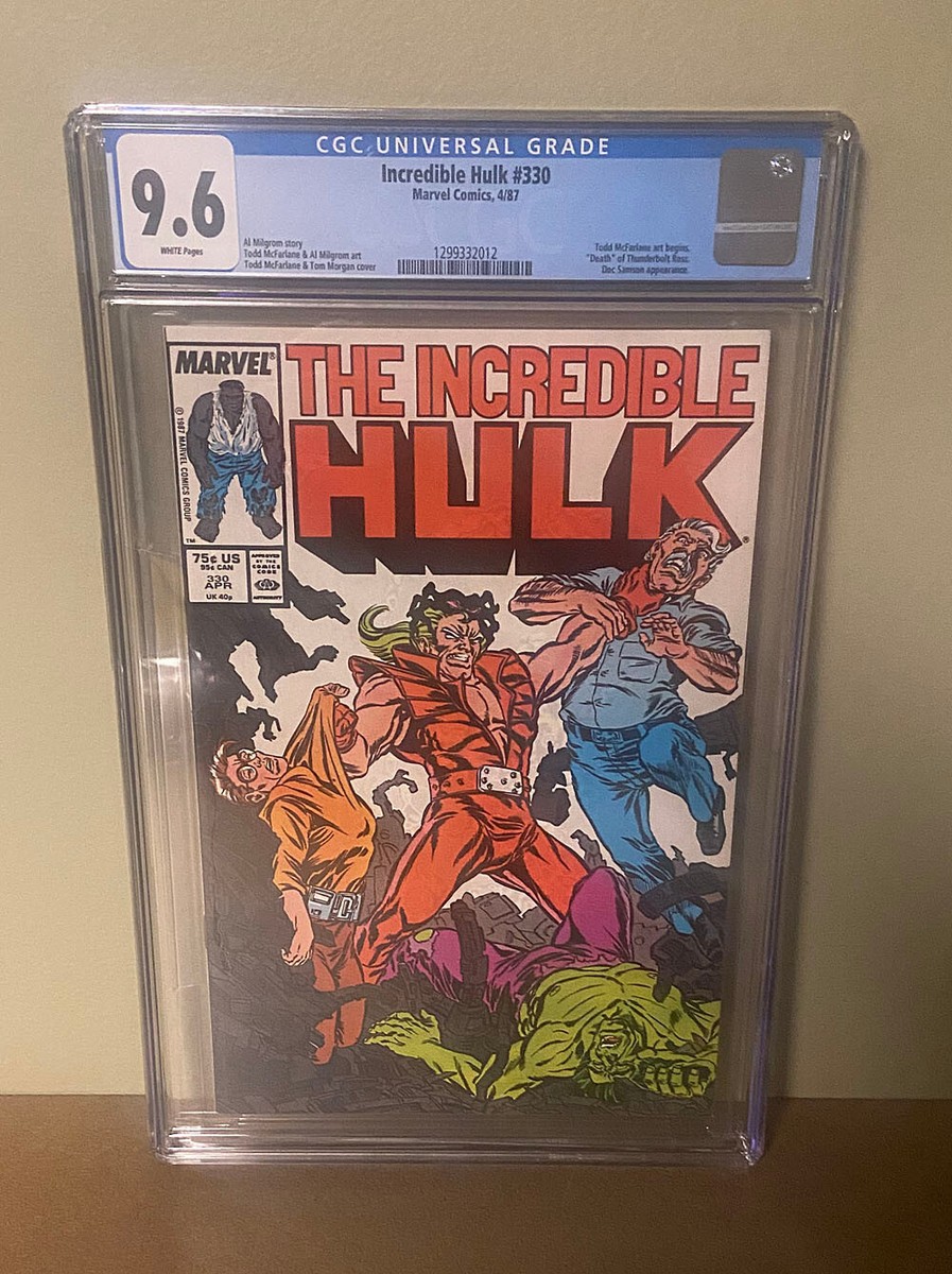 少年漫画 Incredible Hulk #330 *1st McFarlane Incredible Hulk #330 (9.6 NM+) 1st Todd McFarlane art on