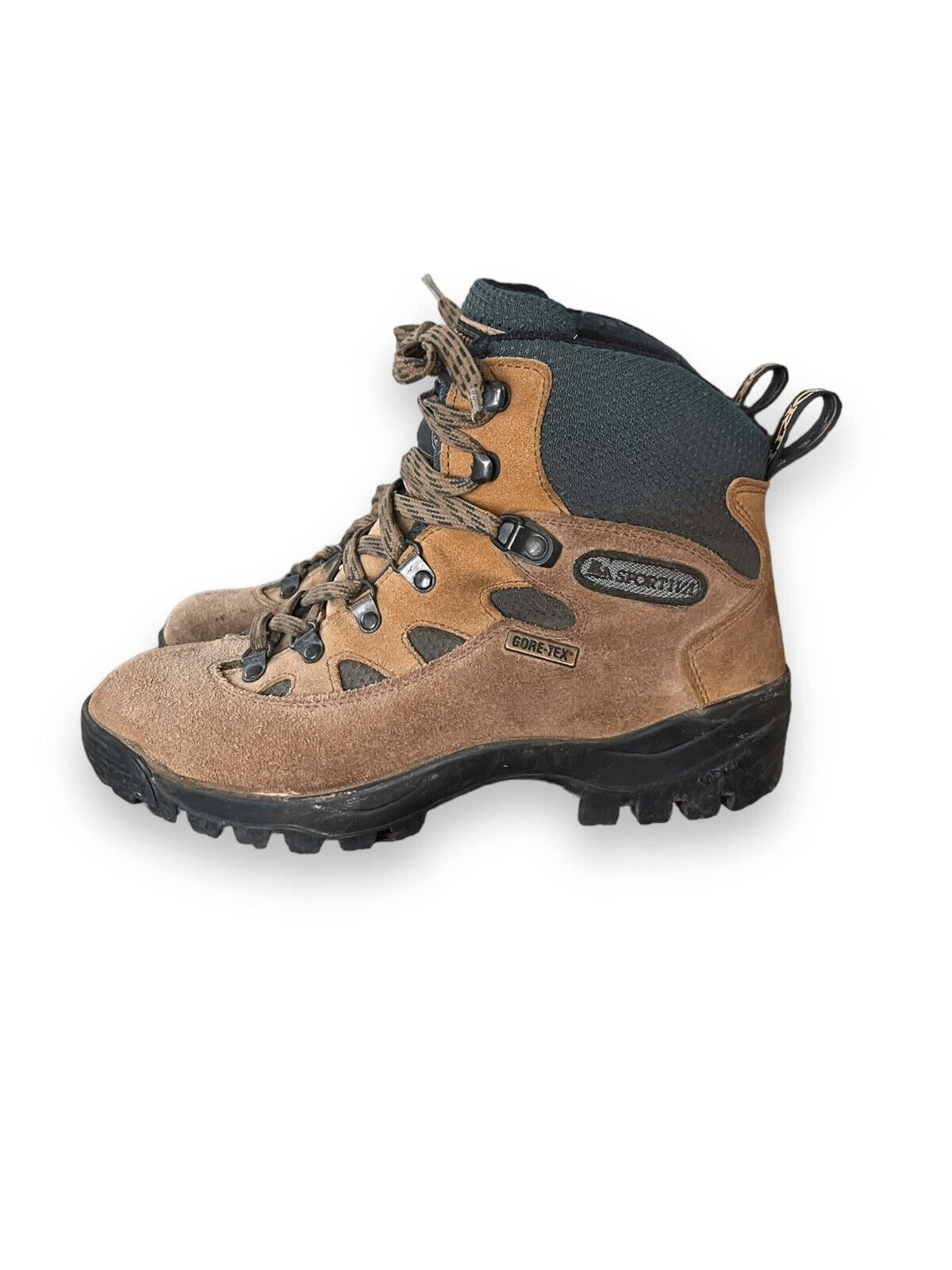 LA SPORTIVA Hiking Boots Brown Suede Waterproof Walking On Moon Size 8