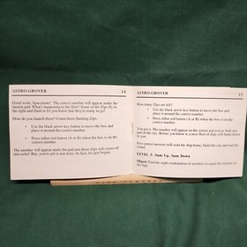 NES Nintendo Sesame Street 123 Instruction Manual Only no game