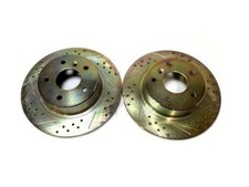 Land Rover Discovery 2 Range P38 Rear Brake Rotor Disc Set Drilled SDB000470CDG