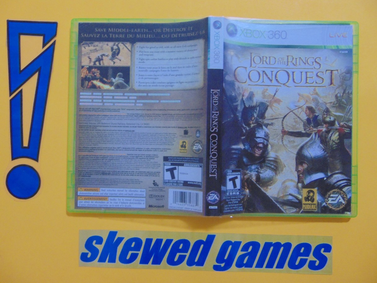The Lord of the Rings Conquest - cib - XBox 360 Microsoft | eBay