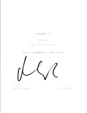 Matt Damon Signed Autographed THE MONUMENTS MEN Full Movie Script COA VD