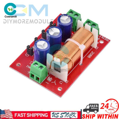 Universal 400W 2-Way Adjustable Audio Crossover Speaker Filter - Frequency Divider