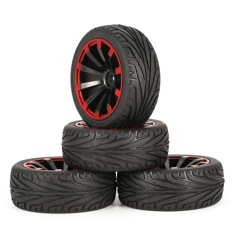 1/10 RC Racing Car Tires on Road Touring Drift Car Tyre Wheel for