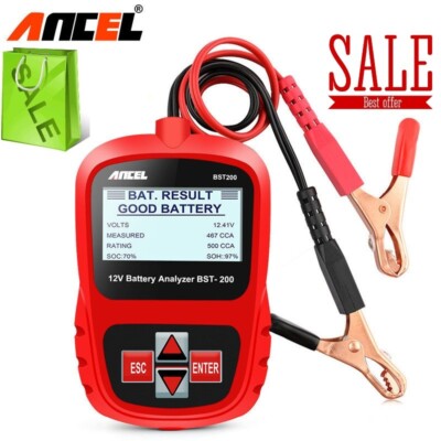 ANCEL BST200 12V Automotive Car Battery Load Tester Digital Analyzer 1100CCA New