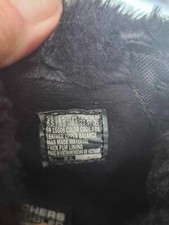 Image of SKECHERS Air cooled Goga Mat Black Suede 5th Gen fur lined boots size 3.5