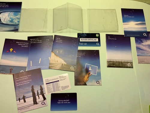 O2 2005 2006 top-up card going abroad travel pack in sleeve & 9 booklets - Photo 2 sur 23
