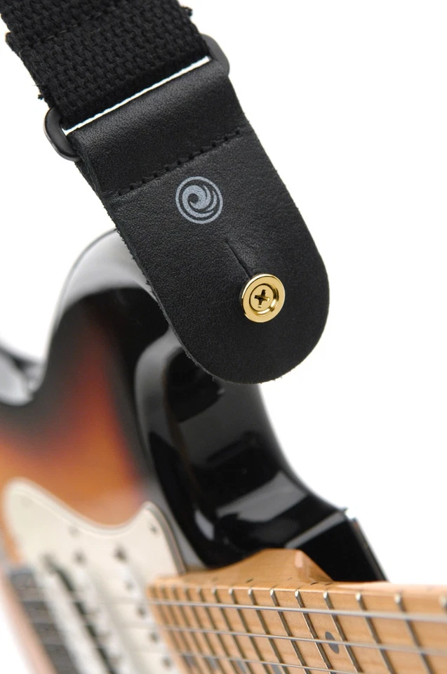 Пара заколок для гитарного ремня D'Addario PWEP302 с кнопочным концом из золотой латуни - Изображение 3 из 4