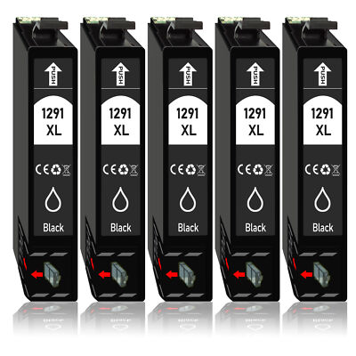 5 Tintenpatronen Black kompatibel mit Epson Stylus Office BX630 | BX630FW