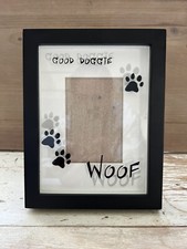 Dog Picture Frame   Good Doggie WOOF Pet Photo Holder Gift for Dog Lovers 9x7