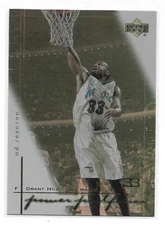 2000-01 UD Reserve Grant Hill Power Portfolios Insert Card 