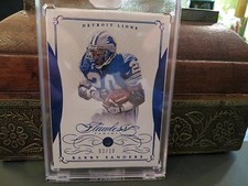 Panini Flawless Sapphire  Encased Lions Barry Sanders  03/10  2015