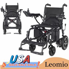 24V 12Ah Electric Wheelchair Lightweight Folding Wheelchair for Adults 360W