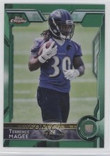 2015 Topps Chrome Rookies Green Refractor Terrence Magee #128 0c4