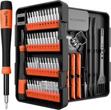 Magnetic Screwdriver Set Mini Repair Tool Kit 64 Set for Computer, Laptop, Phone