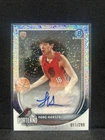 Yang Hansen 2025 Bowman #BCA-YH Speckle Refractor Chrome Auto Rookie RC /299