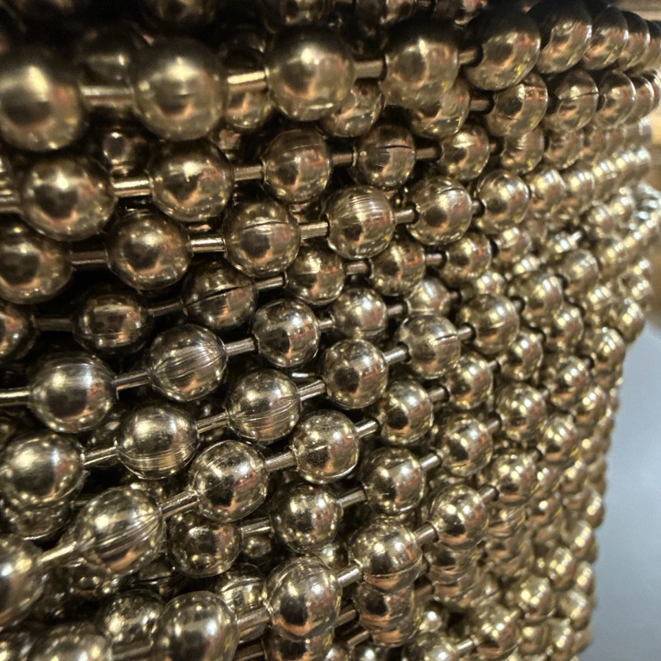 #10 Beaded ball chain (4.5mm) USA made Nickel Plated Steel 500 foot spool - Image 4 of 4