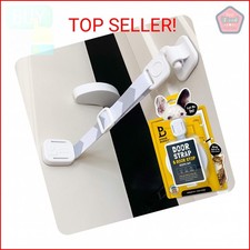 Door Buddy Cat Door Latch  Stopper. Adjustable Dog Proof Door Strap for Cats. D