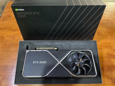 NVIDIA GeForce RTX 3090 Founders Edition in original box.