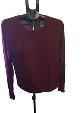 Athleta Women's Burgundy Maroon Long Sleeve Pullover Sweatshirt Size S