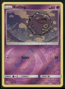 Koffing 28/68 Hidden Fates Reverse Holo Common