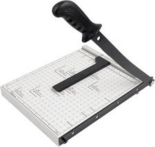 Guillotine Paper Cutter, 12 Inch Heavy Duty Guillotine, 12 Sheet Capacity Stack 
