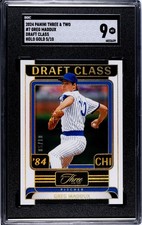 Greg Maddux 2024 Panini Three & Two Draft Class Holo Gold 5/10 (SGC 9)