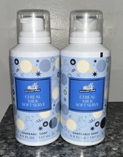 Bath & Body Works Shapeable Soap Milk Bar  cereal milk soft serve Set Of 2