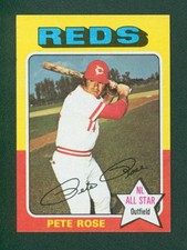 1975 Topps Mini Baseball Card - #320 Pete Rose Mini, NM