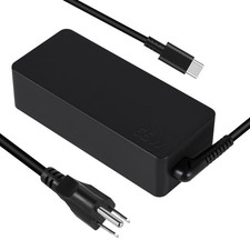 65W USB C Laptop Charger PD Fast Charging Power Adapter Compatible with Black