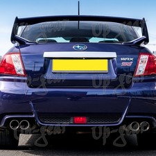 For 2008-2014 Subaru Impreza Wrx Unpainted Black Abs Rear Trunk Spoiler Wing