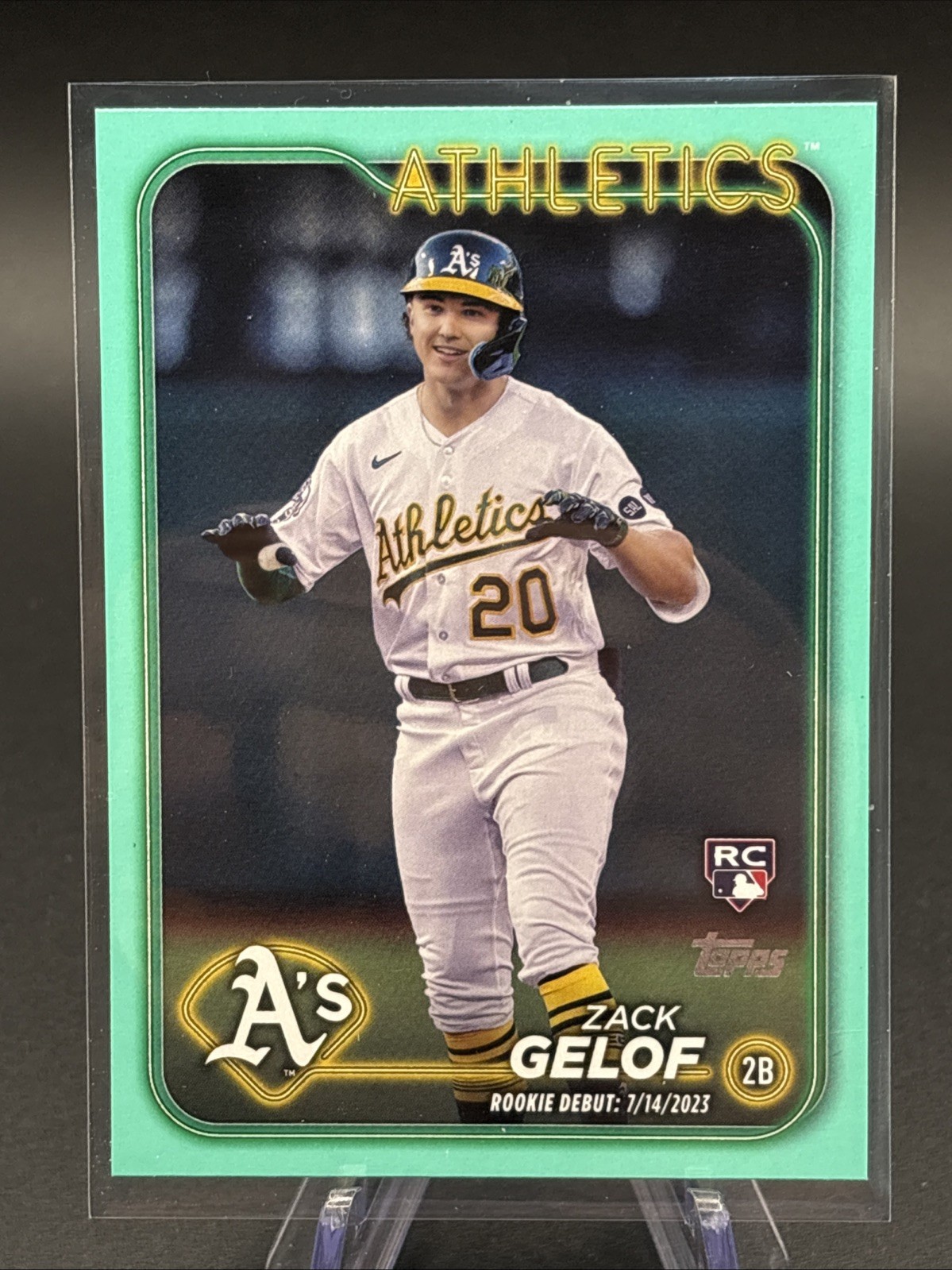 2024 Topps Update Series Rookie Debut Aqua Zack Gelof Oakland Athletics RC US131