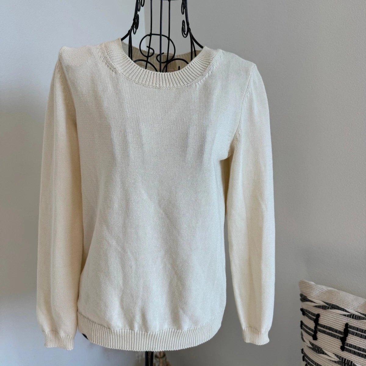 Pull Sweat Femme Massimo Dutti - Taille UK 14 (M) - Coton Beige - Poche Kangourou