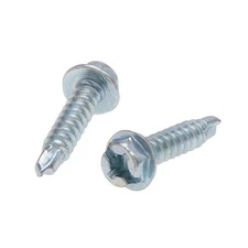 Screw 10 x 1 (5/16" Hd) Self-Drilling No. 2 Point Steel Zinc USA 100EA