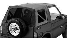 Suzuki Sidekick Geo Tracker Black Replacement Soft Top For 1995 - 1998 New