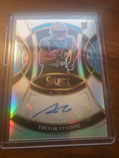2025 Panini select NFL rare ERROR card Trevor Etienne w/ Tetairoa Mcmillan Auto