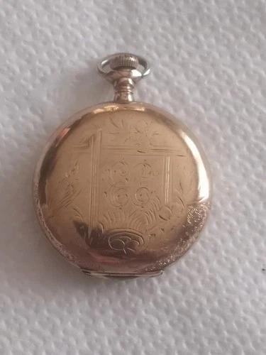 pocket watch antique Elgin Size 0s Gold Filled Running