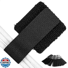 40 PCS Hook and Loop Cable Ties, Self Adhesive Cable Straps, Cabl