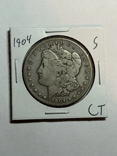 1904-S Morgan Silver Dollar Nice Original VF Tough Date