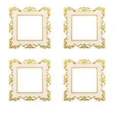 4x Resin Single Light Switch Cover Surround Socket Finger Elegant Plate Panel