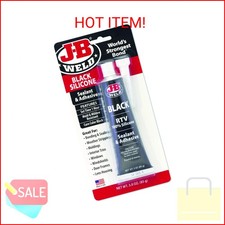 J-B Weld 31319 Black RTV Silicone Sealant and Adhesive - 3 oz.