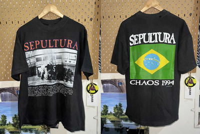Vintage Sepultura Refuse Resist 1994 T Shirt Reprint