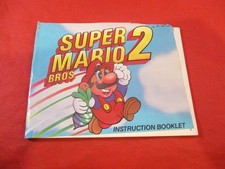Super Mario Bros. 2 Nintendo NES Instruction Manual Booklet ONLY a damaged