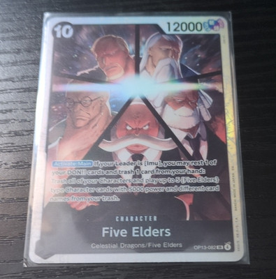 Bandai One Piece CCG Five Elders Carrying on His Will OP13-082 SR Foil