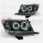 Pair LED Head Lights For Toyota HILUX N70 7/2011-2015 HALO Projector Angel Eye